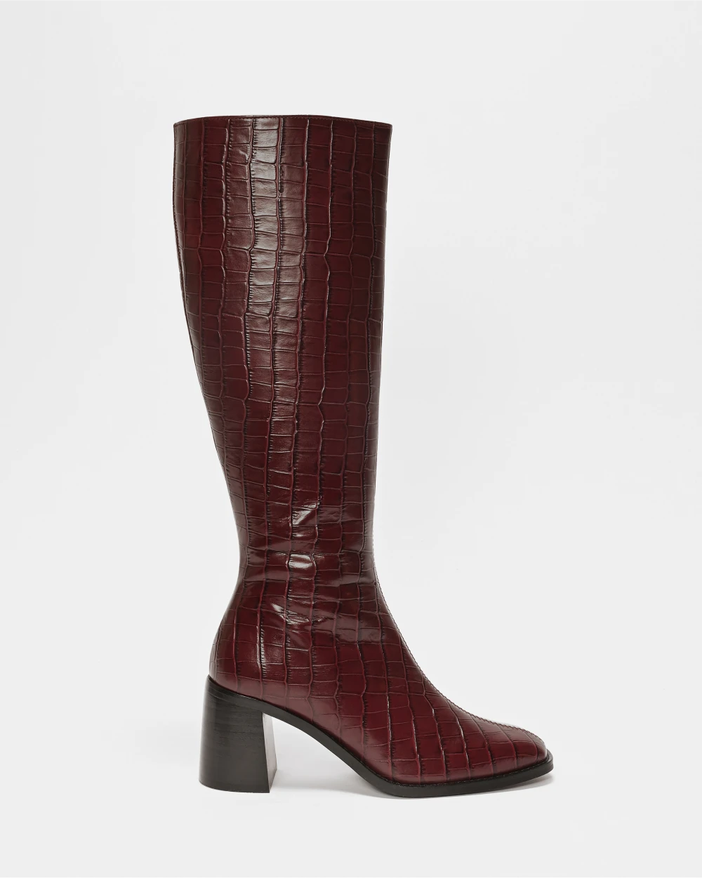 Bottes cuir bordeaux shop